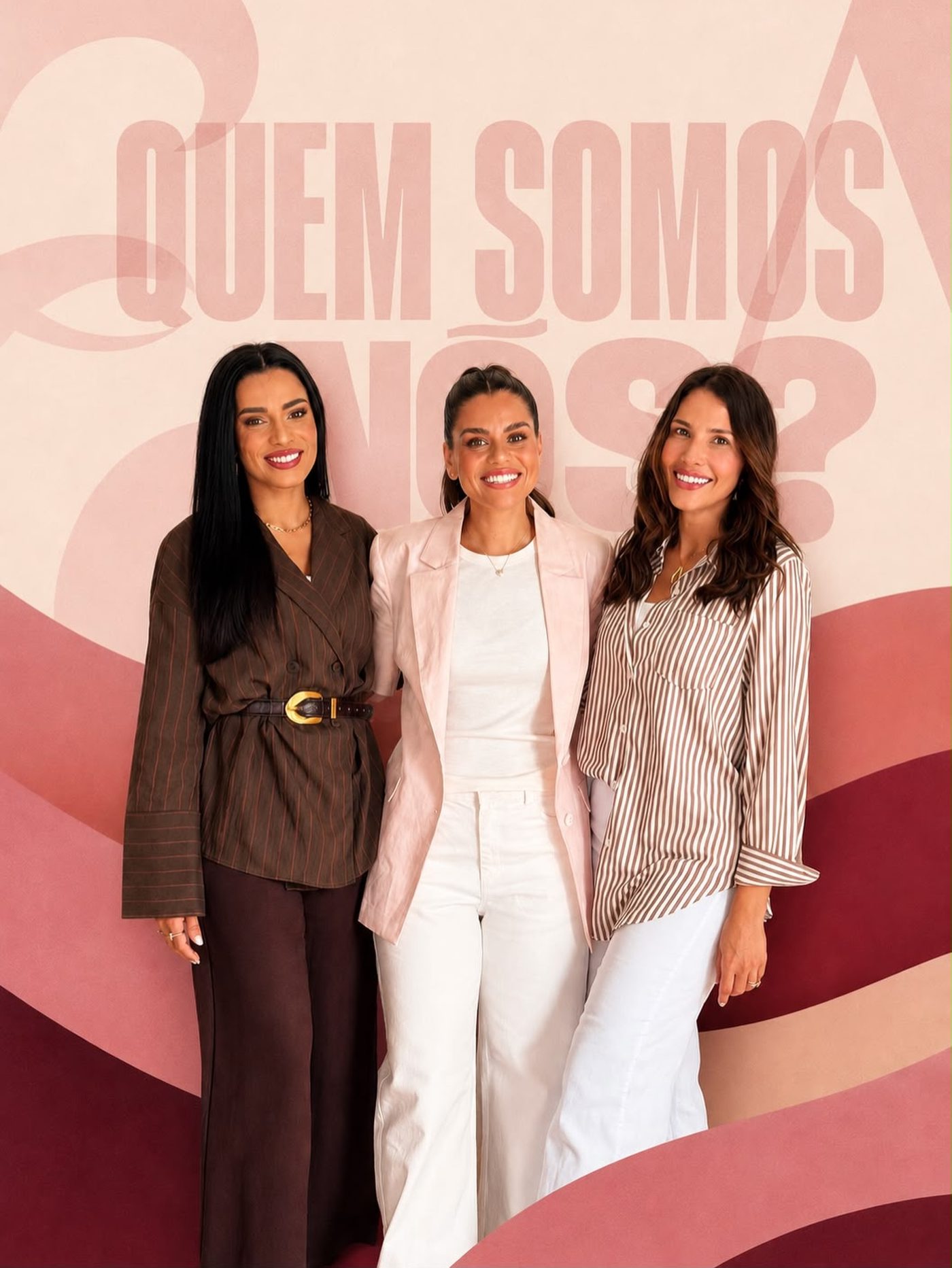 As três amigas idealizadoras do Entre Amigas, lado a lado